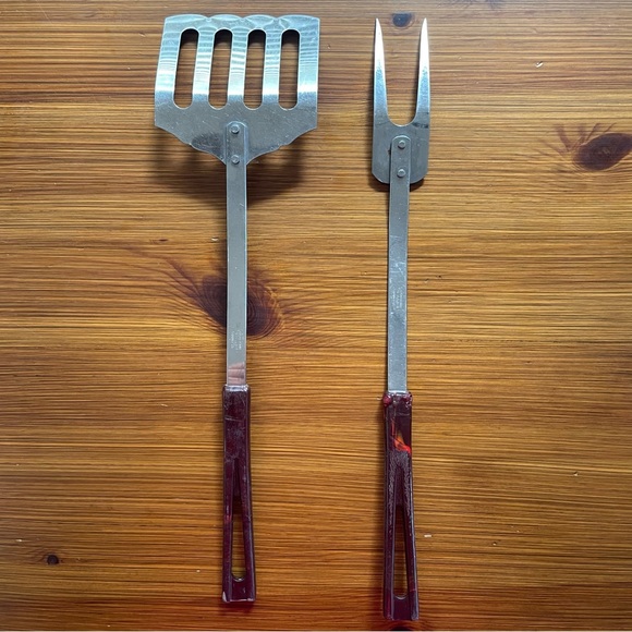 Vintage MCM Stanhome Stainless Steel / Bakelite Kitchen Utensils - Picture 4 of 8